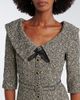 Alessandra Rich Alessandra Rich Belted cotton and wool-blend tweed midi dress - 3