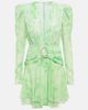 Alessandra Rich Alessandra Rich Belted silk minidress - 1