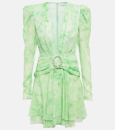 Alessandra Rich Alessandra Rich Belted silk minidress