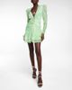 Alessandra Rich Alessandra Rich Belted silk minidress - 2