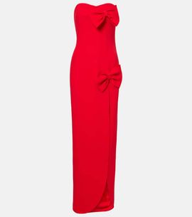 Alessandra Rich Alessandra Rich Bow-detail cady gown