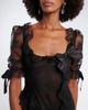 Alessandra Rich Alessandra Rich Bow-detail cotton-blend lace midi dress - 3