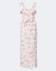Alessandra Rich Alessandra Rich Bow-detail floral ruffled silk midi dress - 1