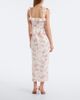 Alessandra Rich Alessandra Rich Bow-detail floral ruffled silk midi dress - 6