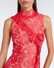 Alessandra Rich Alessandra Rich Bow-detail tiered lace cocktail dress - 3