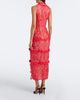 Alessandra Rich Alessandra Rich Bow-detail tiered lace cocktail dress - 5