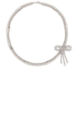 Alessandra Rich Alessandra Rich Bow Embellished Necklace