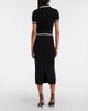Alessandra Rich Alessandra Rich Cable-knit cropped cotton polo shirt - 3