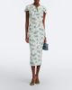 Alessandra Rich Alessandra Rich Caped floral silk midi dress - 2