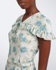 Alessandra Rich Alessandra Rich Caped floral silk midi dress - 3