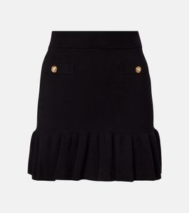 Alessandra Rich Alessandra Rich Cotton and cashmere miniskirt