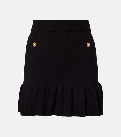 Alessandra Rich Alessandra Rich Cotton and cashmere miniskirt