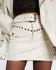 Alessandra Rich Alessandra Rich Croc-effect leather miniskirt - 4