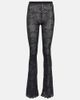 Alessandra Rich Alessandra Rich Embellished high-rise flared lace pants - 1