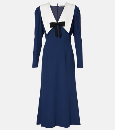 Alessandra Rich Alessandra Rich Envers bow-detail satin midi dress