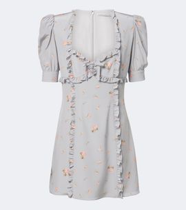 Alessandra Rich Alessandra Rich Floral silk crêpe de chine minidress