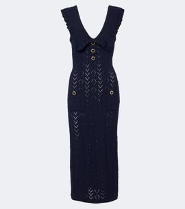 Alessandra Rich Alessandra Rich Knitted virgin wool midi dress