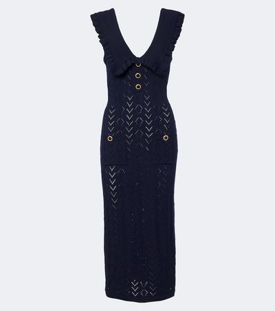 Alessandra Rich Alessandra Rich Knitted virgin wool midi dress