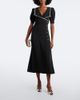 Alessandra Rich Alessandra Rich Lace-trimmed cady midi dress - 2