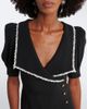 Alessandra Rich Alessandra Rich Lace-trimmed cady midi dress - 3