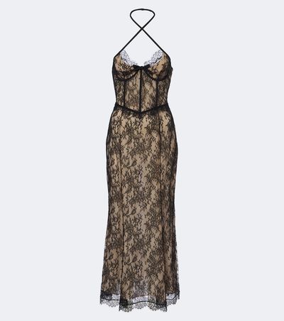 Alessandra Rich Alessandra Rich Lace bustier dress