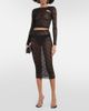 Alessandra Rich Alessandra Rich Lace pencil skirt - 2