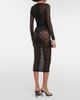Alessandra Rich Alessandra Rich Lace pencil skirt - 3