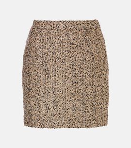 Alessandra Rich Alessandra Rich LamÃ© tweed miniskirt