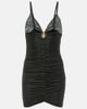 Alessandra Rich Alessandra Rich Laminated jersey minidress - 1