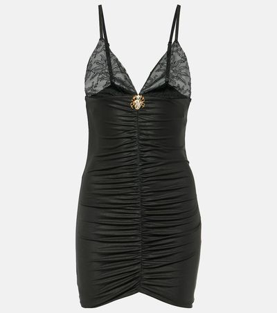 Alessandra Rich Alessandra Rich Laminated jersey minidress