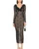 Alessandra Rich Alessandra Rich Long Sleeve Dress - 1