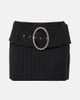 Alessandra Rich Alessandra Rich Low-rise wool-blend pinstriped miniskirt - 1