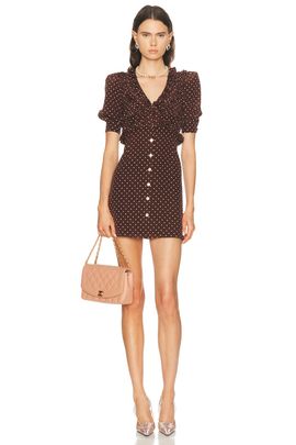 chinese dress ladies Rosee de Matin Long Sleeve White Lace Mini Dress main image 1