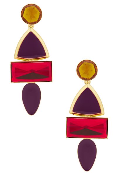 Alessandra Rich Alessandra Rich Mixed Elements Earrings