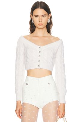 Alessandra Rich Alessandra Rich Off Shoulder Top