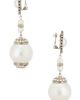 Alessandra Rich Alessandra Rich Round Pendant Long Drop Earrings - 2