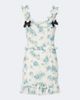 Alessandra Rich Alessandra Rich Ruffled floral silk crêpe de chine minidress - 1