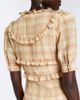 Alessandra Rich Alessandra Rich Ruffled plaid silk midi dress - 4