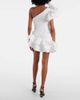 Alessandra Rich Alessandra Rich Ruffled taffetta minidress - 3