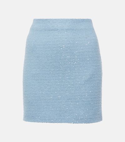 Alessandra Rich Alessandra Rich Sequined tweed miniskirt