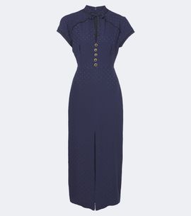 Alessandra Rich Alessandra Rich Silk jacquard midi dress