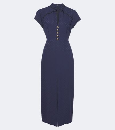 Alessandra Rich Alessandra Rich Silk jacquard midi dress