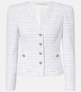 Alessandra Rich Alessandra Rich Striped tweed jacket