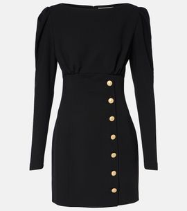 Alessandra Rich Alessandra Rich Wool-blend crêpe minidress