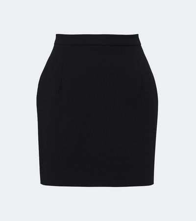 Alessandra Rich Alessandra Rich Wool-blend crêpe miniskirt