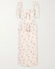 ALESSANDRA RICH Floral-print silk-satin midi dress - 1