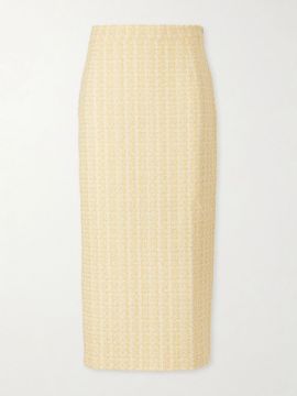 ALESSANDRA RICH Tweed midi skirt