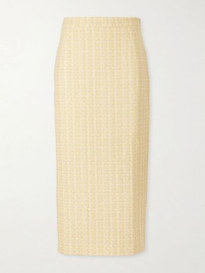 Alessandra Rich Tweed Midi Skirt