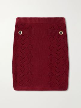 ALESSANDRA RICH Virgin wool mini skirt