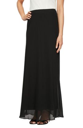 Alex Evenings Alex Evenings Chiffon A-Line Skirt